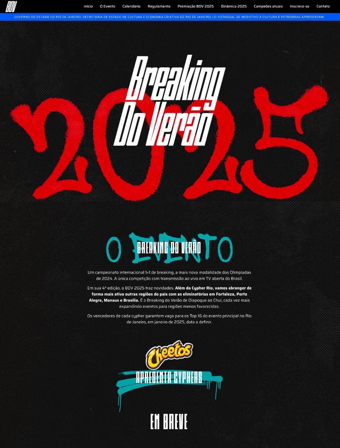Site do Breaking do Verão
